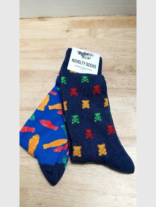 New Gummy Bear and Fish Novelty Socks