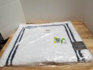 New Border Stripe bath rug 34 by 21 inch