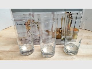 3 new Nicole Miller High Ball glasses