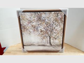 New 17x17 in framed canvas print