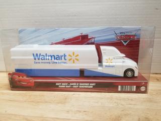 Disney Cars Walmart model hauler approx 10 inch,  MIB
