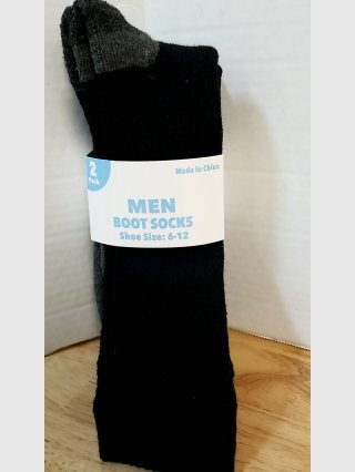 New Men\'s Boot Socks 2 Pack