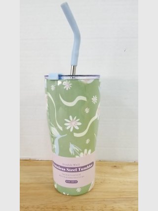 New Floral Stainless Steel Tumbler
