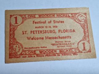 Wooden Certificate St. Petersburg, Florida, March 12-17, 1950