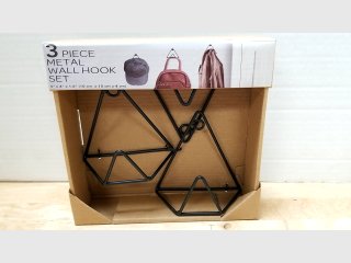 3 Piece Metal Wall Hook Set