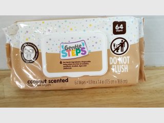 New Gentle Steps Coconut Wipes