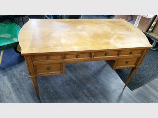 Vintage Wooden Desk, 50x25x30 in, bring help to load 