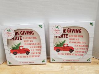 New 10 inch Christmas The giving plate