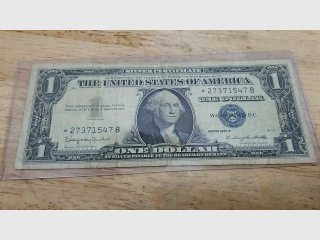 1957 B Star Note $1 Silver Certificate