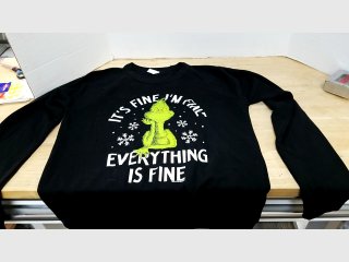 New lane seven grinch sweatshirt, small