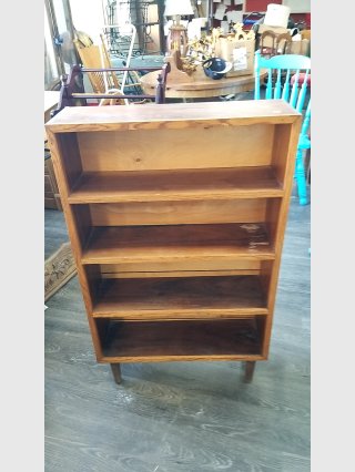 Wooden Bookcase, 26x9x42 in