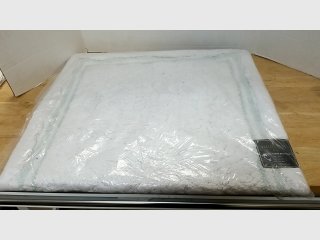 Fluffy White Bath rug 40 by 24 inches 