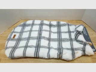 New Plaid Fuzzy Pet Sweater, XL