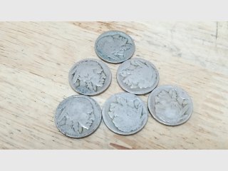Lot of 5 Buffalo Nickels