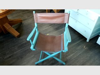 Vintage Turquoise Folding Chair