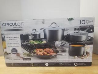 New 10 piece Circulon hard-anodized nonstick cookware 