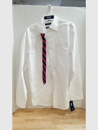 New Boys shirt and tie, izod, xl 18/20