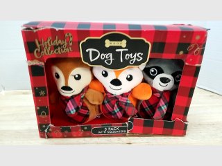 New Holiday Dog Toys 3-Pack