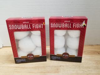 New indoor snowball fight