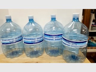Lot of 4 Blue Falls Water Jugs, each 4 gallon 