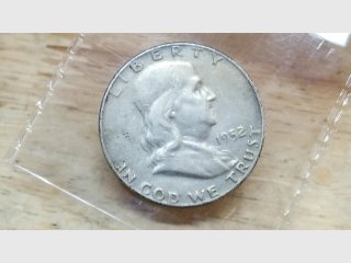 1952 D Silver Franklin half
