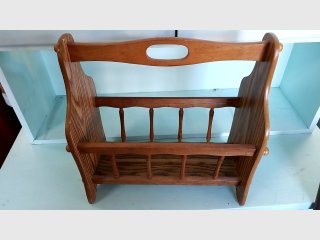 Wooden Magazine Rack