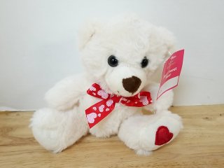 New Lil Sweet White Teddy Bear, 9 in