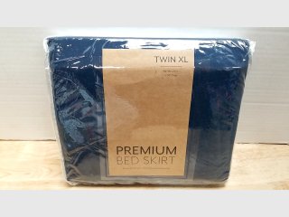 New Navy Twin XL Premium Bed Skirt