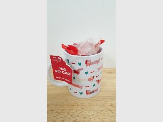 New Dog Mug with Candy