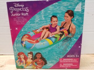 New Disney Princess junior raft 43 by 25 by 9.5 inches 
