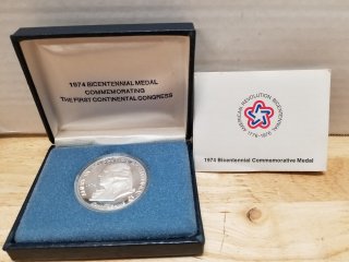 1974 Silver Bicentennial Commemorative medal 31.1 grams