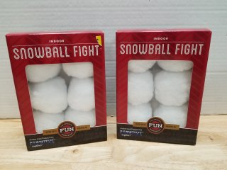 New indoor snowball fight