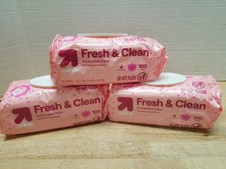 New scented baby wipes 100 in each