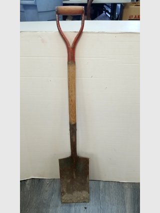 Vintage Red Handle Shovel