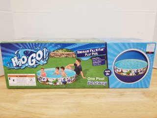 New dinosaur fill n play pool 