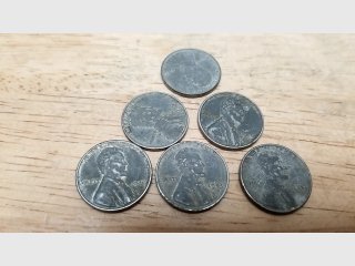 6 Wheat Penny Stack