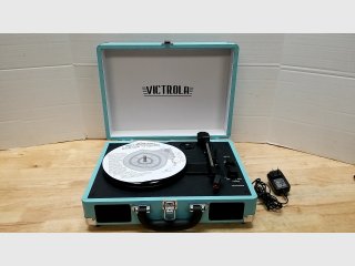 Turquoise Victrola Portable Record Player