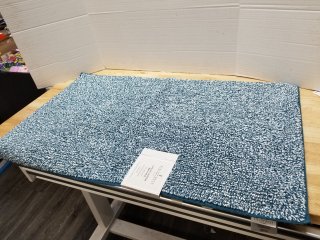 New Border Stripe bath rug 34 by 21 inch