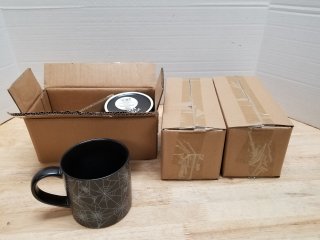 6 new stoneware mugs