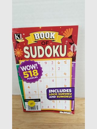 Sudoku Book with 518 Wow Puzzles