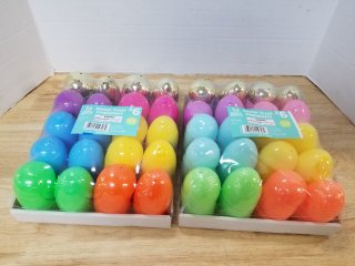 New Plastic Easter Eggs 6 Packets