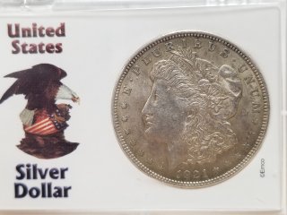 1921 P Morgan silver Dollar 