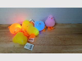Light-Up Plush Chick Toys Lot, 3 inch