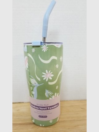 Floral Stainless Steel Tumbler