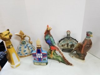 Jim Beam decanters, empty 