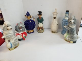 Jim Beam decanters, empty 