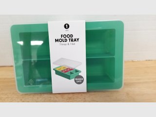 Green Food Mold Tray Set 9 by 6 by 3 inch 