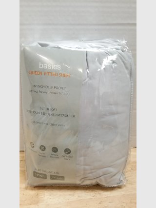 New Queen Fitted Sheet Double Brushed Microfiber