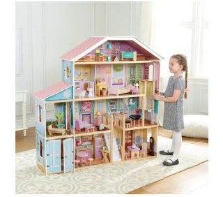 New KidKraft Grand View Mansion Dollhouse, 129x128x32 cm
