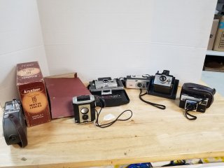 Vintage cameras, due to age sell as is